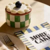 HOUSEVITAMIN Διακοσμητικό Βαζάκι Αποθήκευσης Tartlet Whipped Cream Green 9×9×7.5cm