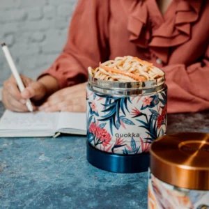 Quokka Δοχείο Φαγητού Inox Blue Garden 600ml