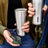 Black + Blum Travel Tumbler Olive 600ml Ανοξείδωτος Θερμός