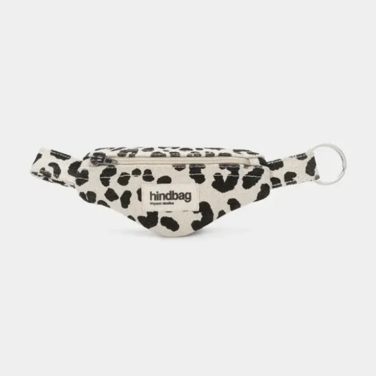 Hindbag Μπρελόκ Πορτοφολάκι Côme Ecru Leopard