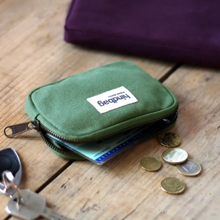 Hindbag Πορτοφολάκι Lili Olive Green από Οργανικό Βαμβάκι
