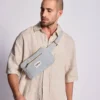 Hindbag Τσαντάκι Μέσης Harry Blue Striped από Οργανικό Βαμβάκι