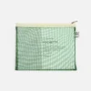 Papier Tigre Mesh Pocket Couleur Vert Medium Διάφανη Θήκη Organizer