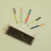 Papier Tigre Pencil Case Couleur Black Διάφανη Mesh Κασετίνα