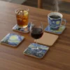 Museum Editions Van Gogh Starry Night Σετ 6 Σουβέρ από Φελλό